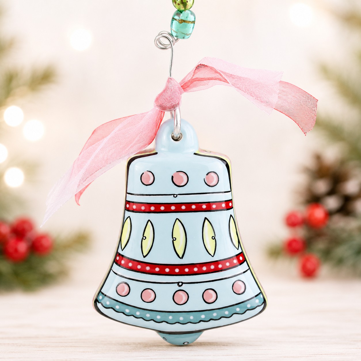 Garland Puff Bell Ornament